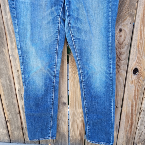 America Eagle Outfitters Blue Skinny Jeans Size 2 - Picture 8 of 16